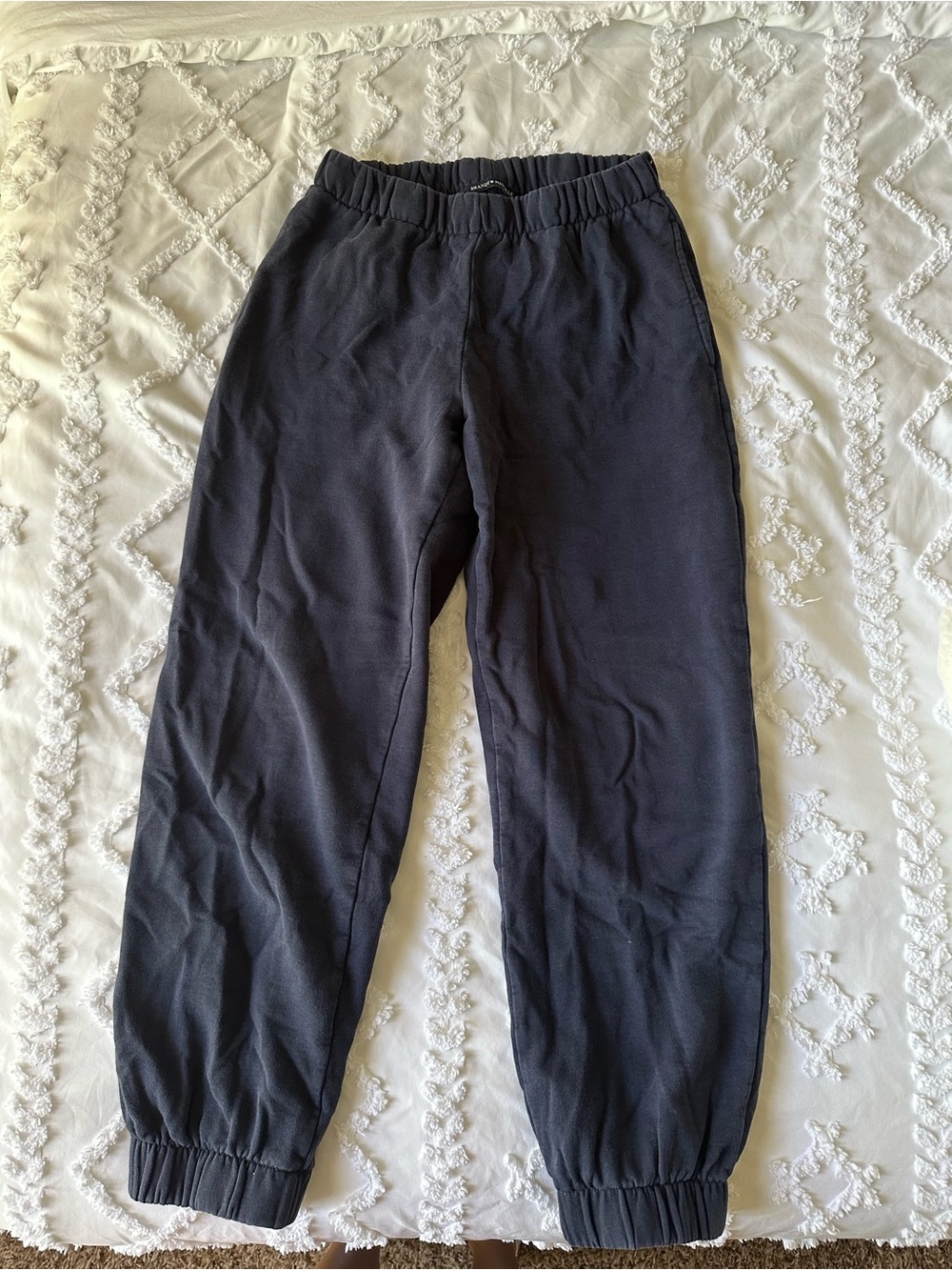 Navy brandy Melville sweat pants - Picture 2 of 3